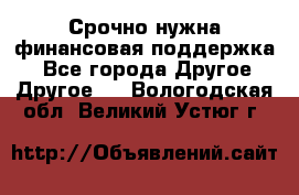 Срочно нужна финансовая поддержка! - Все города Другое » Другое   . Вологодская обл.,Великий Устюг г.